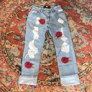 Nasty Gal Distressed Jeans